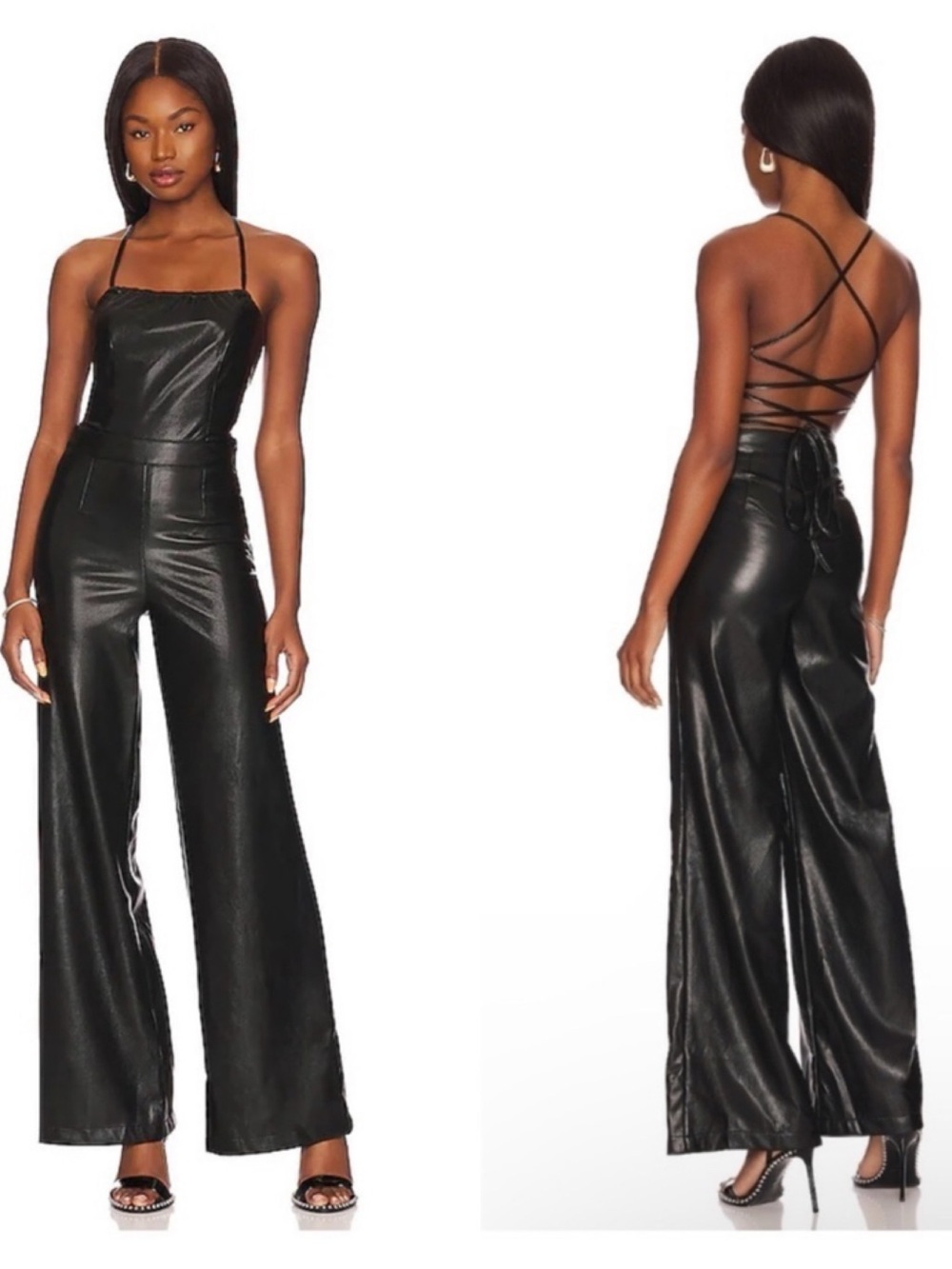 Good American Vacay Jumpsuit in Black